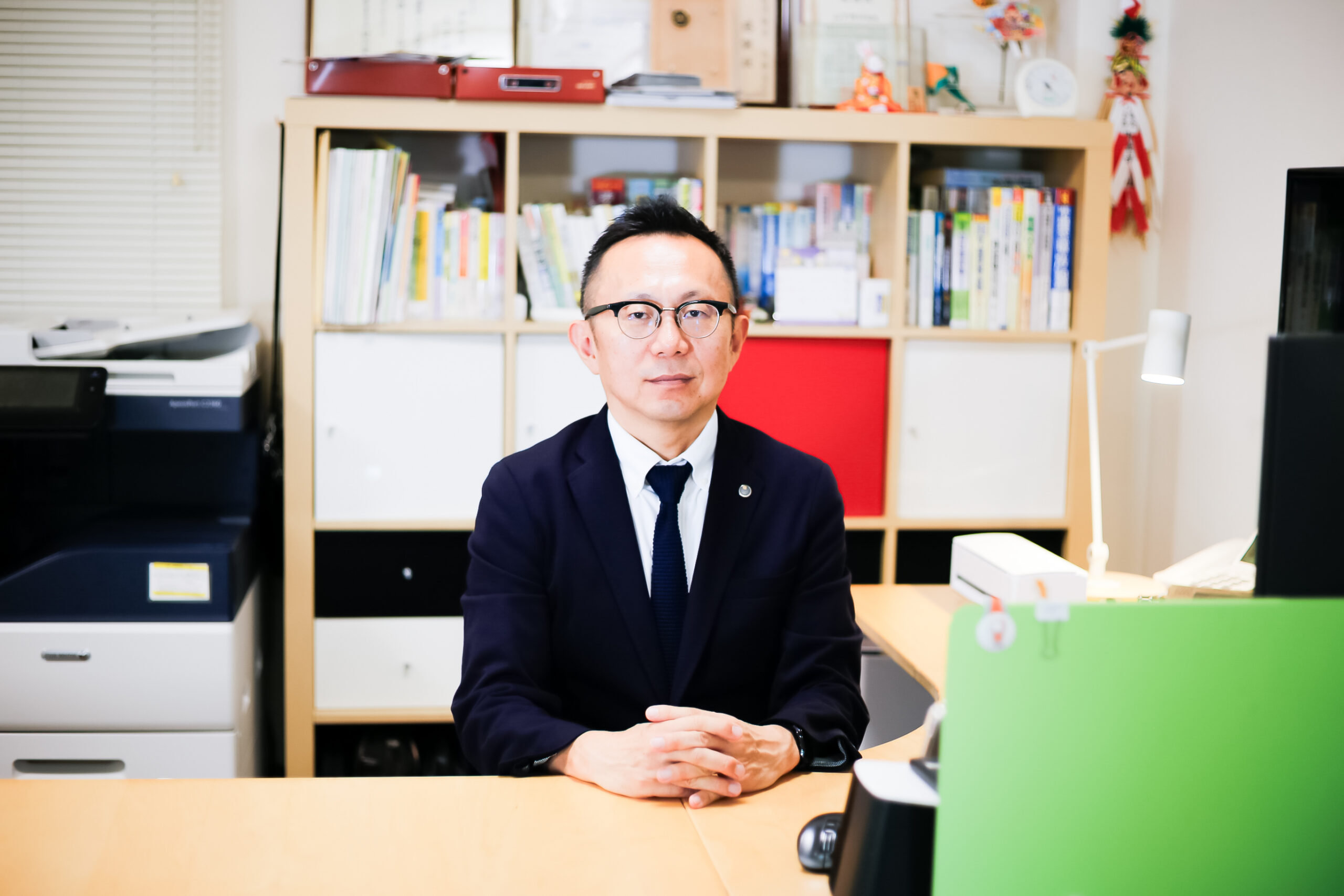 山下先生のお仕事風景写真