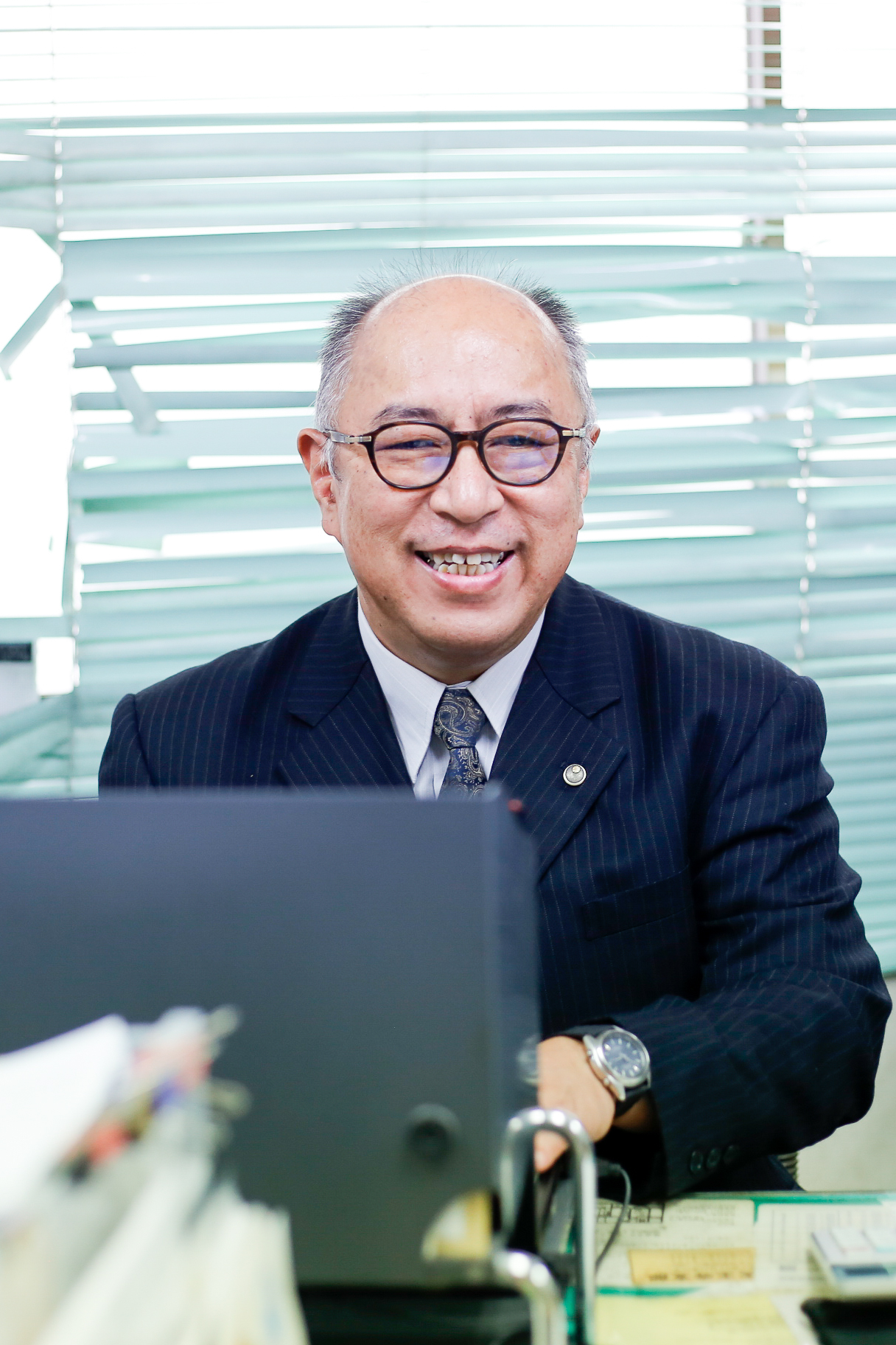 古田先生のお仕事風景写真