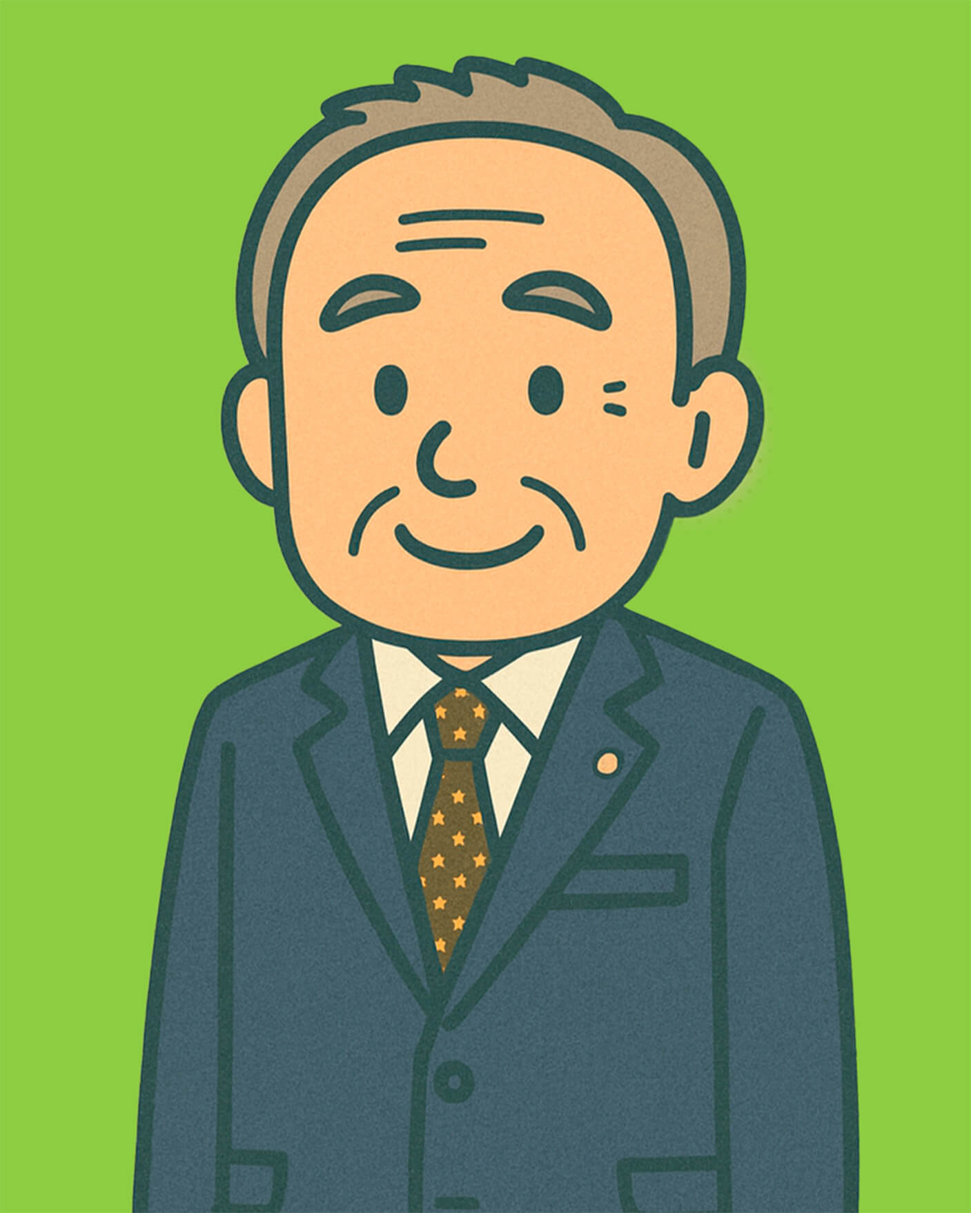 赤尾先生>のイラスト