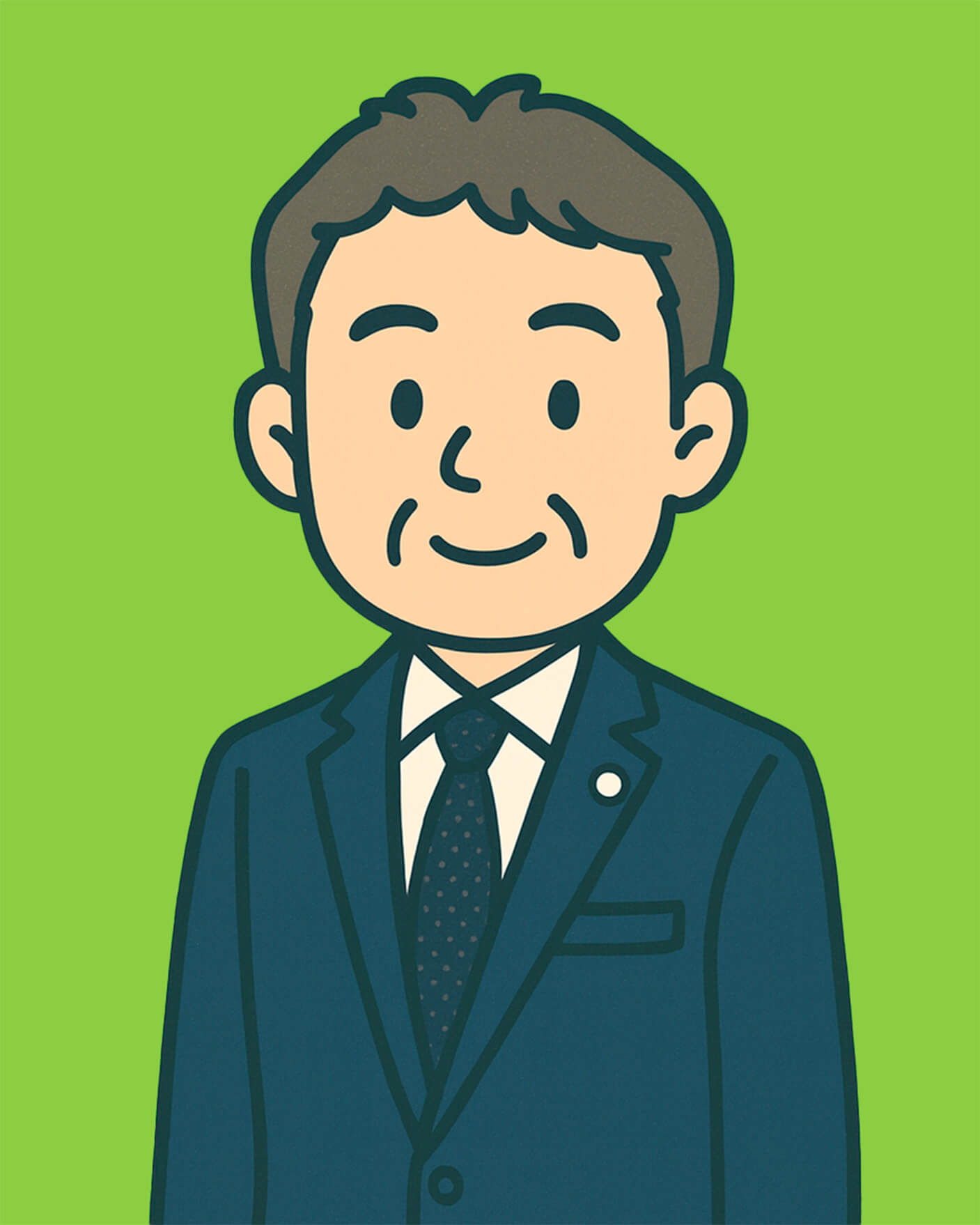 辻田先生>のイラスト